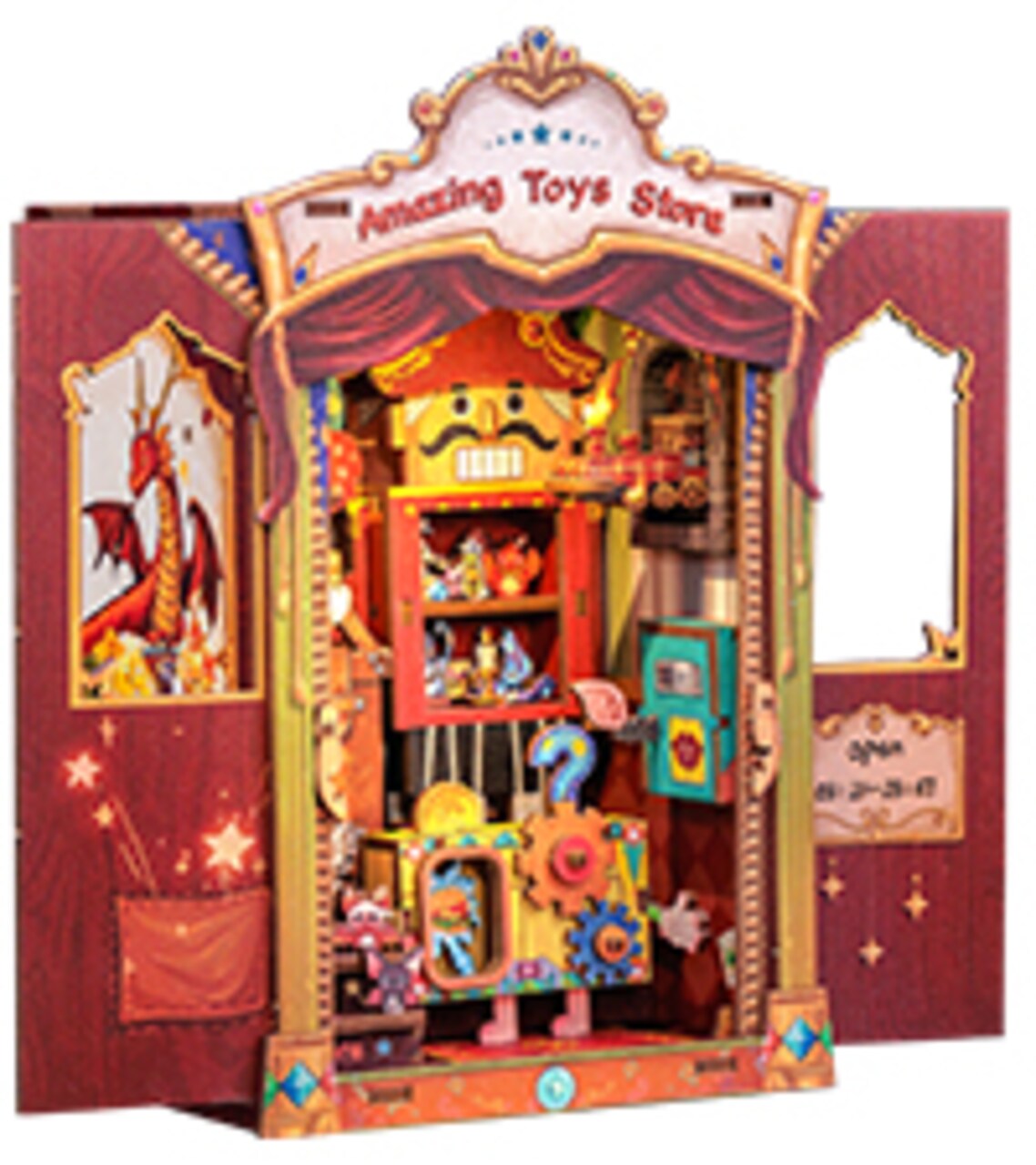 CUTEBEE Book Nook Kit Amazing Toys Store DIY Shelf Insert Kit